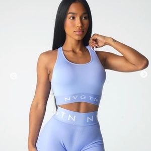 Periwinkle sport seamless bra